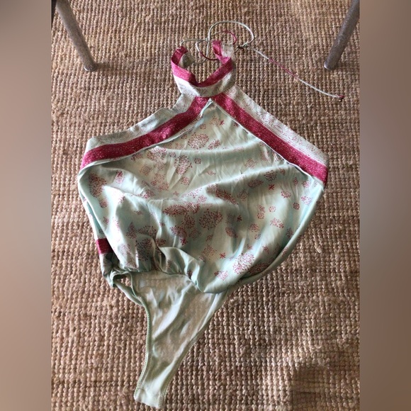 HOST PICK! Saale ❤️♥️❤️Free People scarf halter bodysuit - Picture 2 of 8